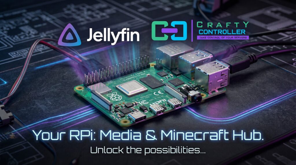 Unleashing Raspberry Pi Potential: Building a Media Server with Jellyfin and Crafty Controller Transform Raspberry Pi into a Media Server with Jellyfin and Crafty